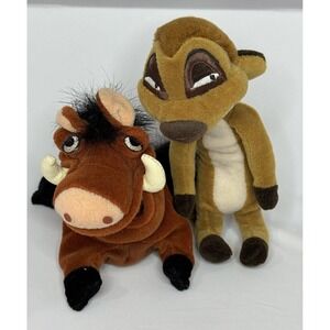 Timon And Pumba THE LION KING DISNEY STUFFED PLUSH TOY (PRE-OWNED)